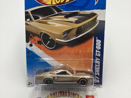 2011 Hot Wheels #101 69 Shelby GT-500 Gold 28C Sale