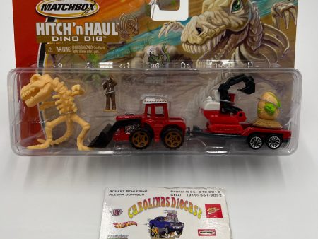 Matchbox Hitch N Haul Dino Dig Troop Carrier & Excavator 168B Online Sale