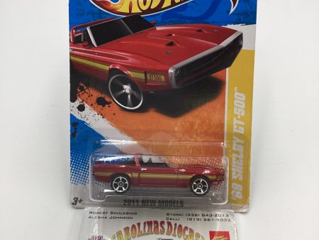 2011 Hot Wheels #21 69 Shelby GT-500 Red 25D For Cheap