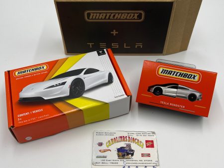 Matchbox Mattel Creations Tesla Roadster White For Sale