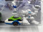 Matchbox Hitch N Haul MBX Metal Snow Attack Green Snow Truck & Snowmobile 168B For Sale