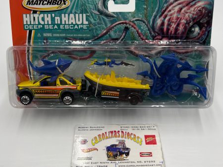 Matchbox Hitch N Haul Deep Sea Escape Land Rover Freelander & Raft Boat 168B Cheap