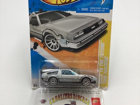 2011 Hot Wheels #18 Back to the Future Time Machine Silver 119B Online Hot Sale