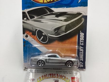 2011 Hot Wheels #101 67 Shelby GT 500 Silver 28C Fashion