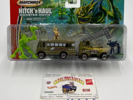 Matchbox Hitch N Haul Monster Movie Set Movie Truck & Lights on Trailer Hot on Sale