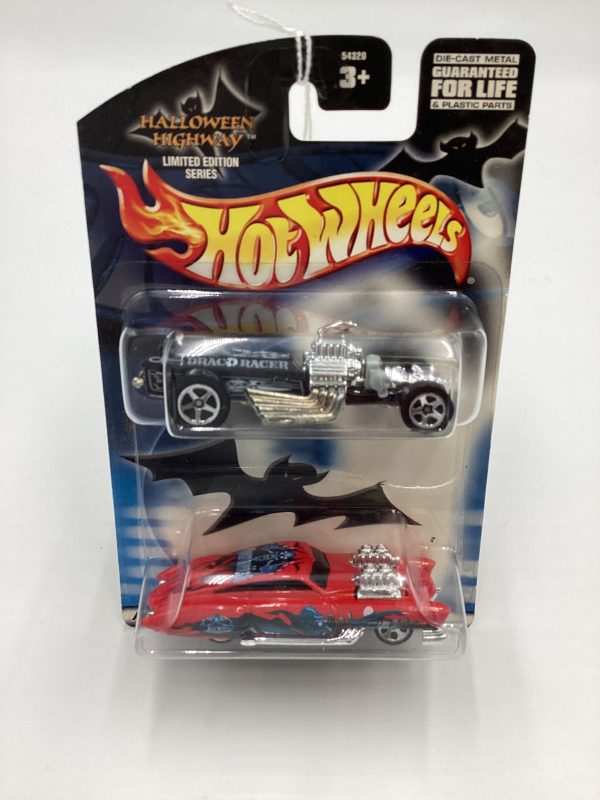 2002 Hot Wheels Halloween Highway Drag Racer & Nosfermoto SR Supply