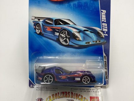 2009 Hot Wheels #070 Panoz GTR-1 Blue OH5 White Wheels 59B Sale