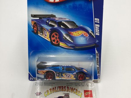 2009 Hot wheels #075 GT Racer Blue GG2 Supply