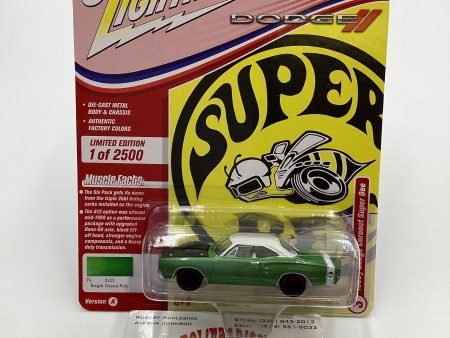 Johnny Lightning Muscle Cars USA Release 1 Version A 1969 1 2 Dodge Coronet Super Bee Green 229F Discount