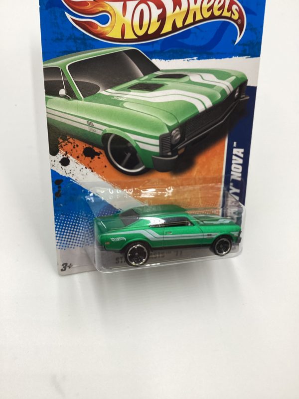 2011 Hot Wheels #82 68 Chevy Nova Green For Discount