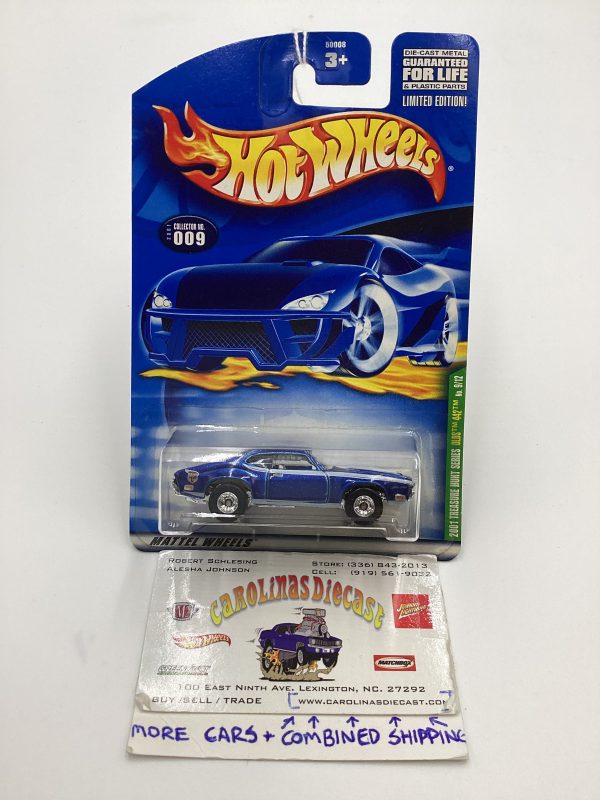 2001 Hot Wheels Treasure Hunt #009 Olds 442 Blue with protector Online