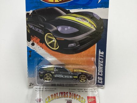 2011 Hot Wheels #164 C6 Corvette Police Black 14E Online Sale