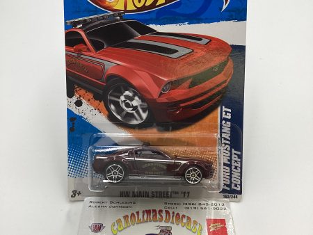 2011 Hot Wheels #162 Ford Mustang GT Concept Maroon 23H Online now