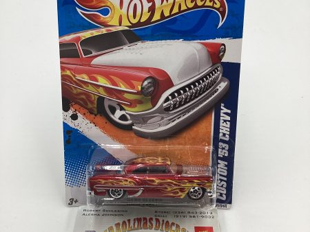 2011 Hot Wheels Heat Fleet #91 Red Custom 53 Chevy 11C For Sale