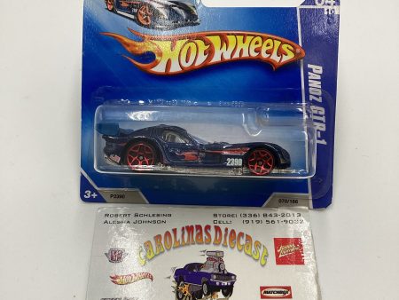 2009 Hot Wheels #070 Panoz GTR-1 Blue Short Card 62C Online Hot Sale