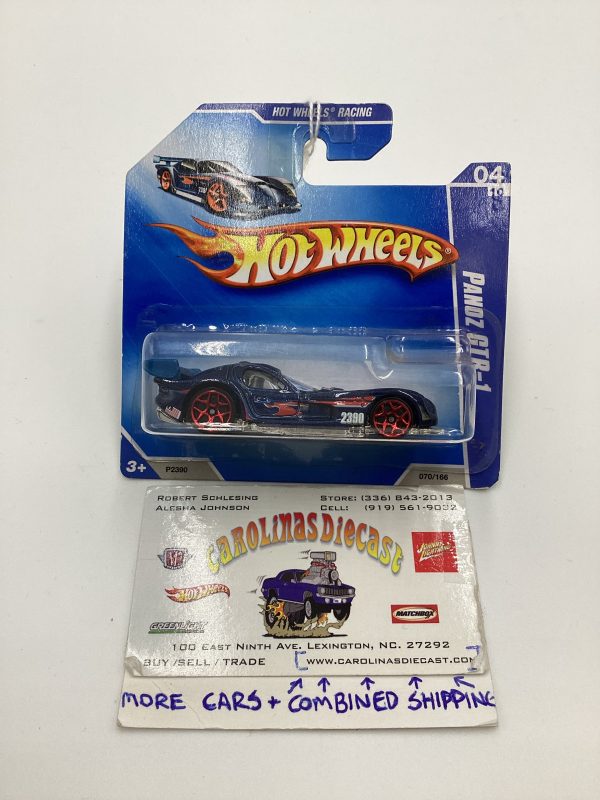 2009 Hot Wheels #070 Panoz GTR-1 Blue Short Card 62C Online Hot Sale