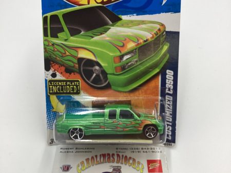 2011 Hot Wheels #92 Customized C3500 Green License Plate Card For Discount