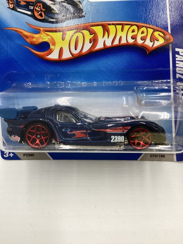 2009 Hot Wheels #070 Panoz GTR-1 Blue Short Card 62C Online Hot Sale