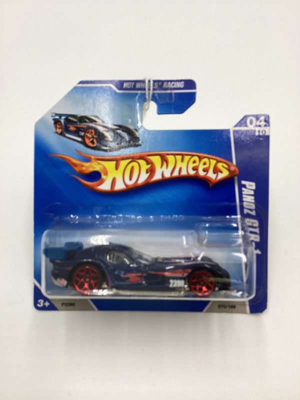 2009 Hot Wheels #070 Panoz GTR-1 Blue Short Card 62C Online Hot Sale