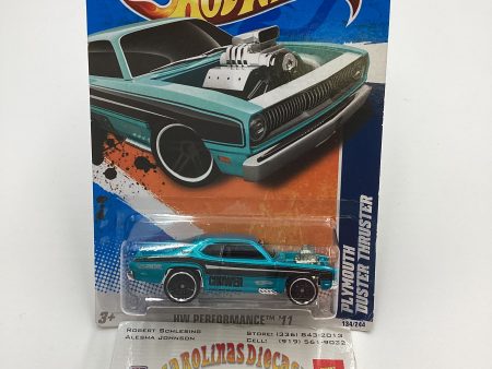 2011 Hot Wheels #134 Plymouth Duster Thruster Blue 52A For Sale