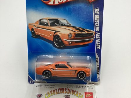 2009 Hot Wheels #085 65 Ford Mustang Fastback Orange Kmart Exclusive 240C Online Sale