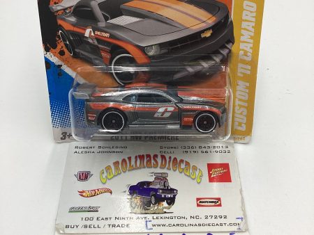 2011 Hot Wheels #5 Custom 11 Camaro Gray Short Card 14B Supply