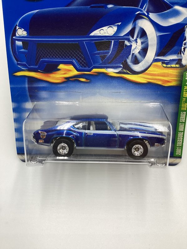 2001 Hot Wheels Treasure Hunt #009 Olds 442 Blue with protector Online