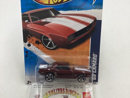 2011 Hot wheels #88 69 Camaro Maroon 18C Supply