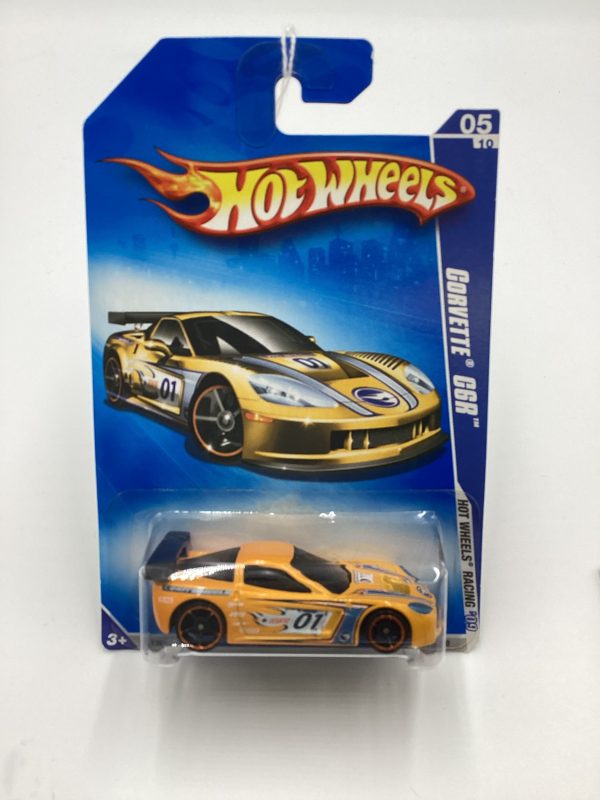 2009 Hot Wheels #071 Corvette C6R Yellow 14i Online Hot Sale