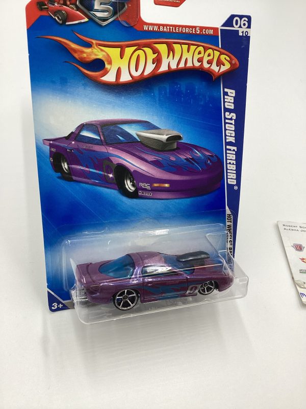 2009 Hot Wheels #072 Pro Stock Firebird Purple 42C For Sale