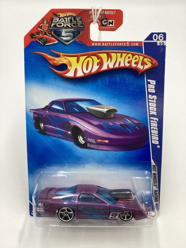 2009 Hot Wheels #072 Pro Stock Firebird Purple 42C For Sale