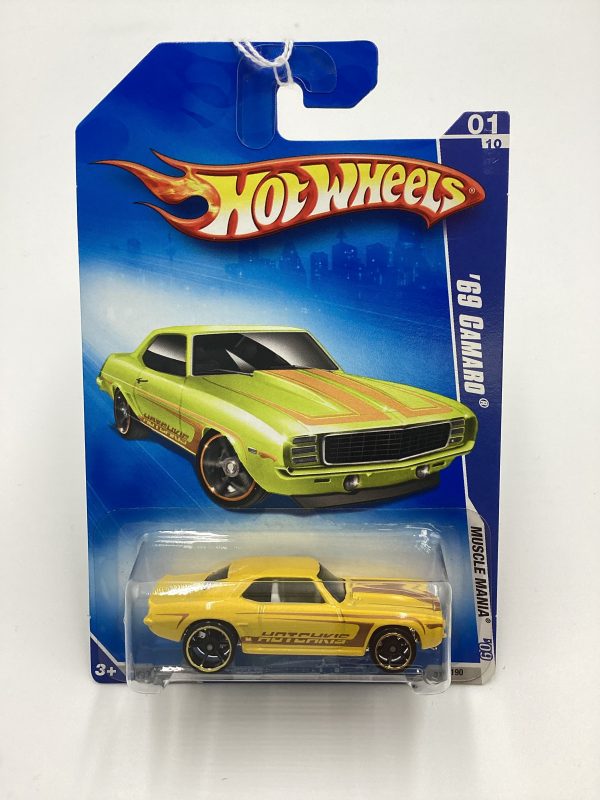 2009 Hot wheels #077 69 Camaro Yellow Hotchkiss Walmart Exclusive 239A Discount