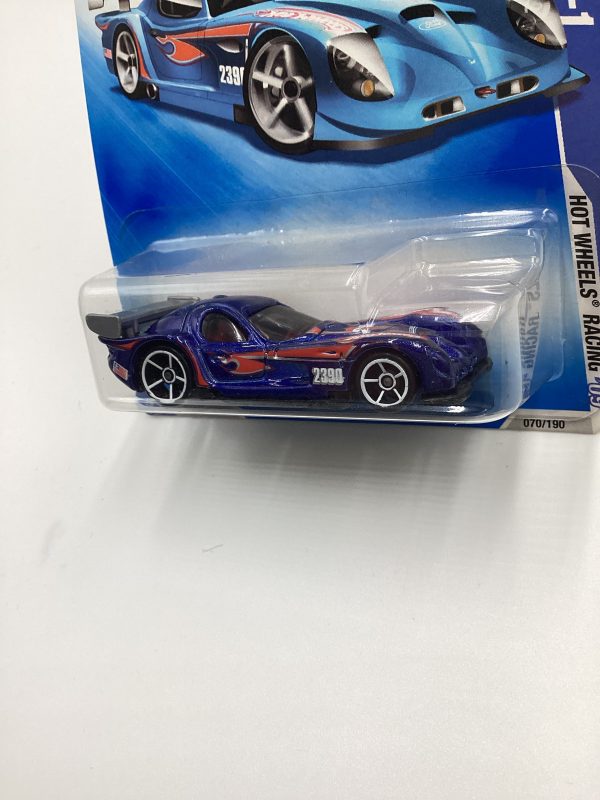 2009 Hot Wheels #070 Panoz GTR-1 Blue OH5 White Wheels 59B Sale