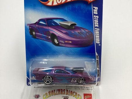 2009 Hot Wheels #072 Pro Stock Firebird Purple 42C For Sale