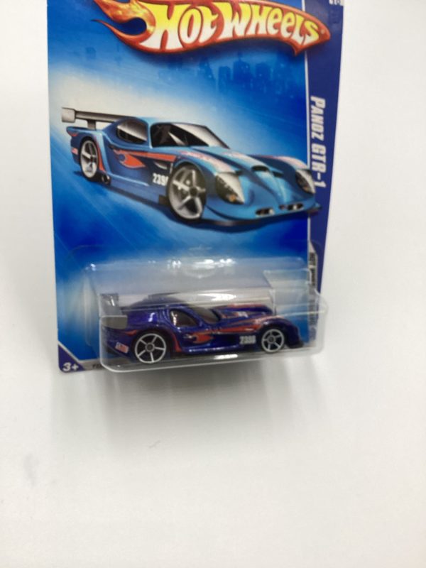 2009 Hot Wheels #070 Panoz GTR-1 Blue OH5 White Wheels 59B Sale