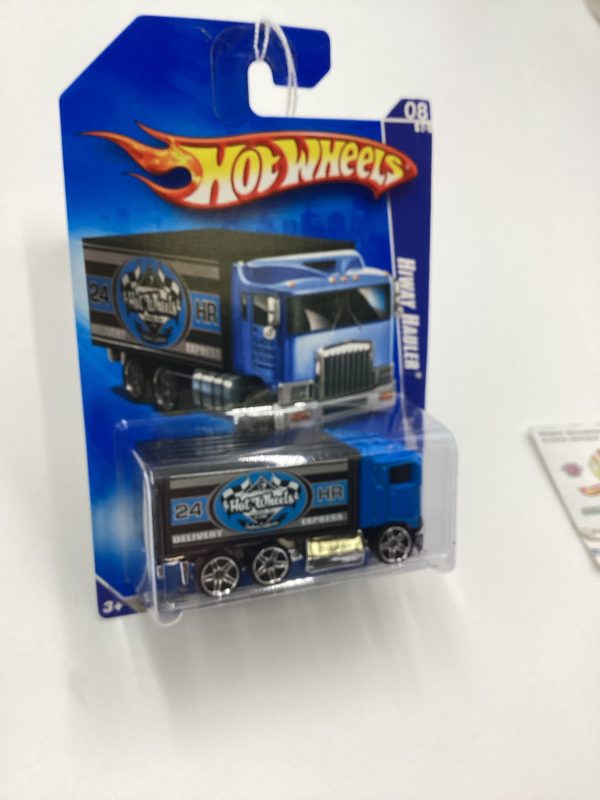 2009 Hot wheels #114 Hiway Hauler Blue 116D For Sale