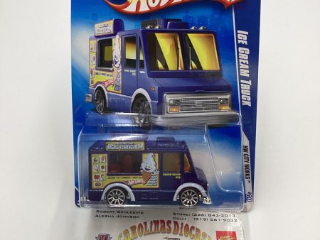 2009 Hot wheels #113 Ice Cream Truck Blue GG2 For Cheap