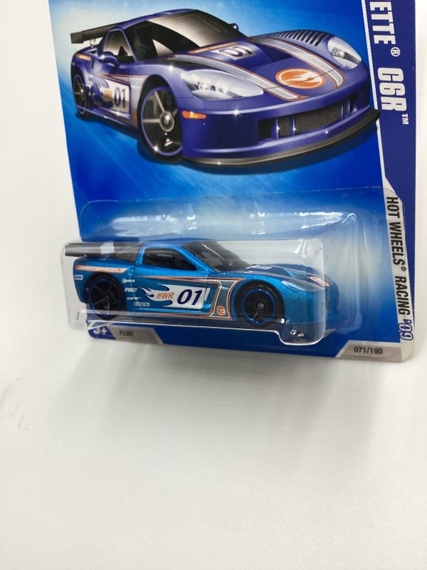 2009 Hot Wheels #071 Corvette C6R Blue 14i Online