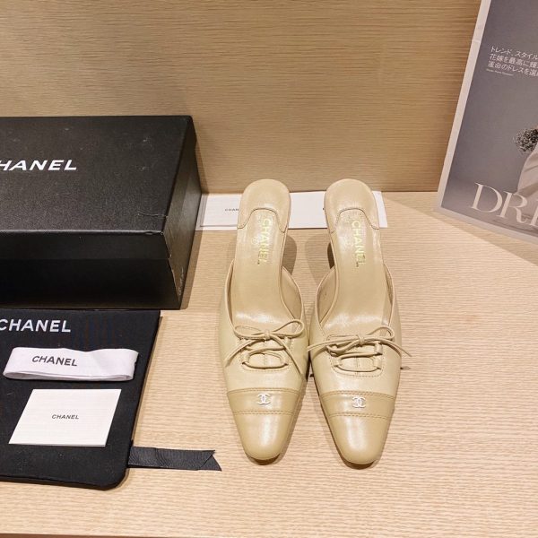 CHANEL CC LOGO MULES SHOES SLIDES 40 1 2 Discount