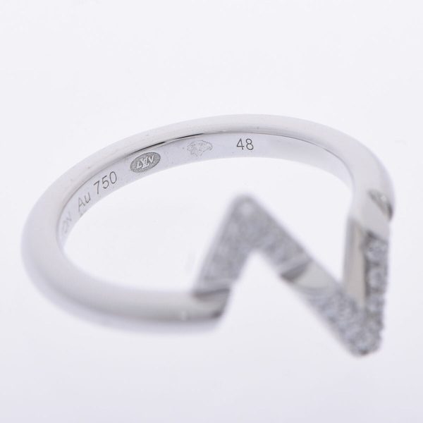 LOUIS VUITTON LV Vault Upside Down Ring #48 Q9Q31I No. 7 Women s K18 White Gold For Sale