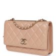 Chanel Trendy CC Wallet on Chain WOC Beige Lambskin Gold Hardware Discount