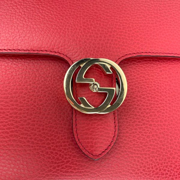 GUCCI Interlocking G Shoulder Bag - Red For Discount