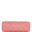 Chanel Small Kelly Shopper Pink Shiny Aged Calfskin Brushed Gold Hardware For Discount