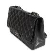 Chanel Black Quilted Lambskin Jumbo Classic Single Flap Bag Online Sale