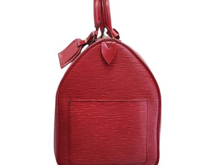 LOUIS VUITTON Epi Keepall 45 Boston Bag Ladies M42977 Castilian Red Discount