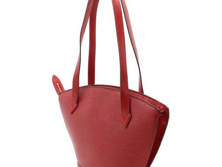 LOUIS VUITTON Epi Saint-Jacques Poigner Long Tote Bag Shoulder Leather Castilian Red M52337 Cheap