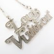 LOUIS VUITTON Colliersquard LV Strass MP2691 Metal,Rhinestone Men,Women Pendant Necklace [Silver] Hot on Sale