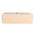 Chanel Beige Quilted Lambskin Jumbo Classic Single Flap Bag on Sale