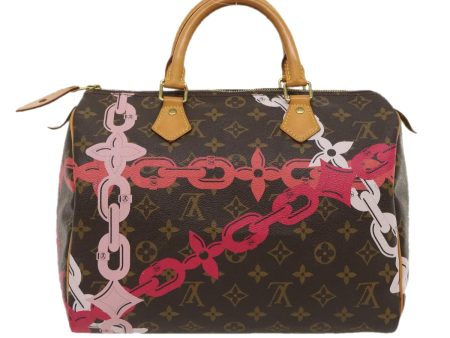 LOUIS VUITTON Monogram Bay Speedy 30 Hand Bag Chain print M41989 bs1231A Online Sale