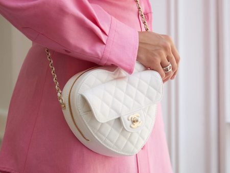 Chanel Heart Bag White (Large) Sale